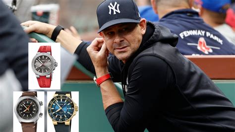 aaron boone breitling|[Identification] What watch is Aaron Boone wearing in the  .